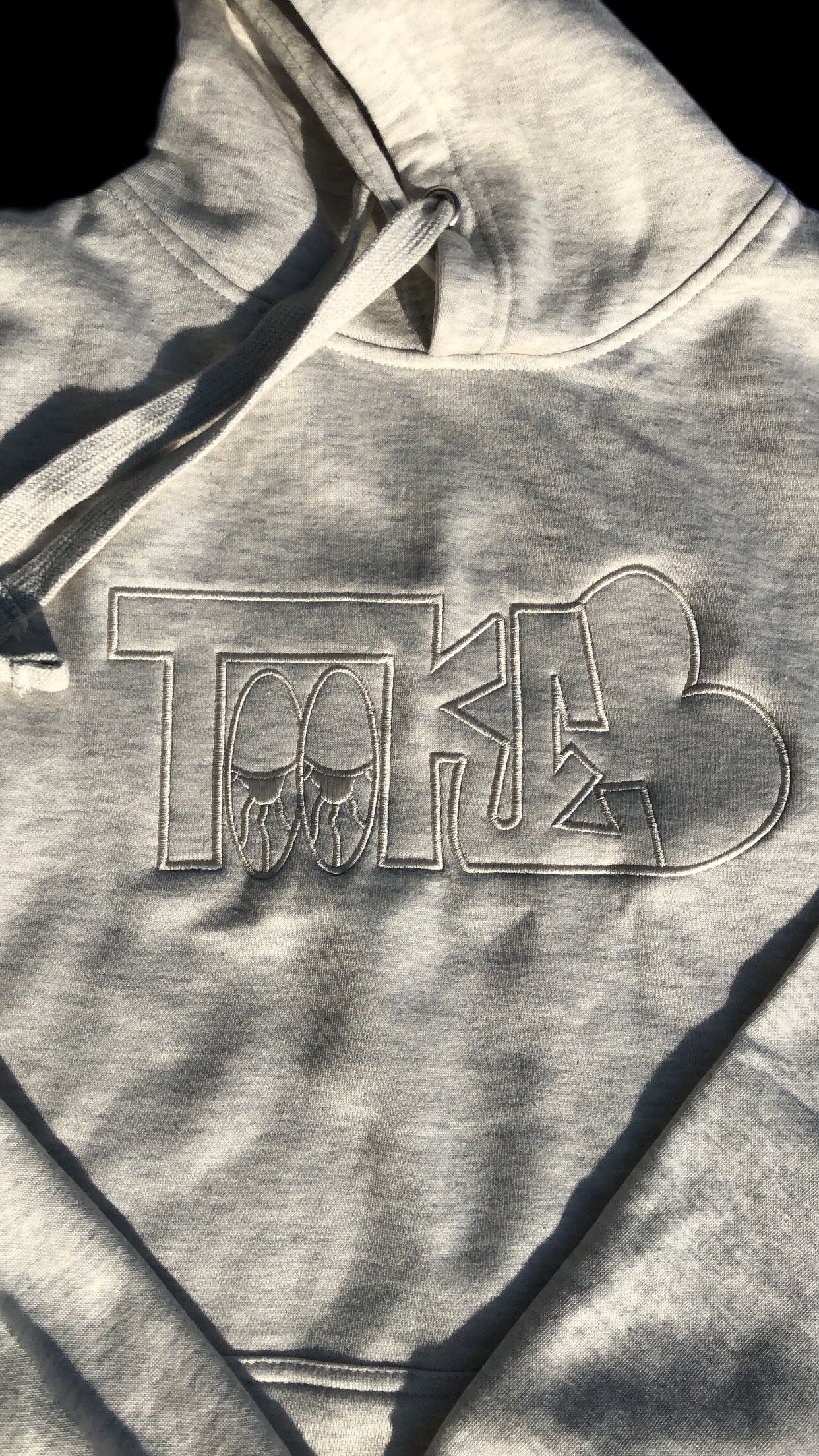 TOOKE Oatmeal Cream Big Logo Hoodie