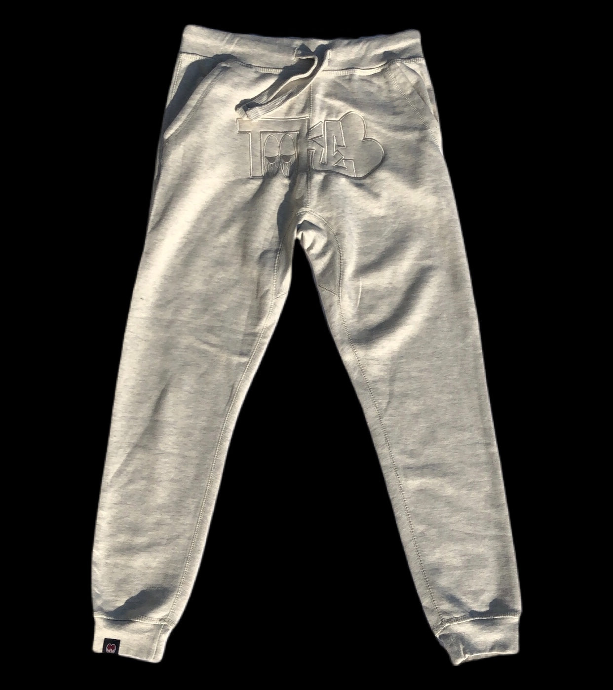 TOOKE Oatmeal Cream Big Logo Joggers