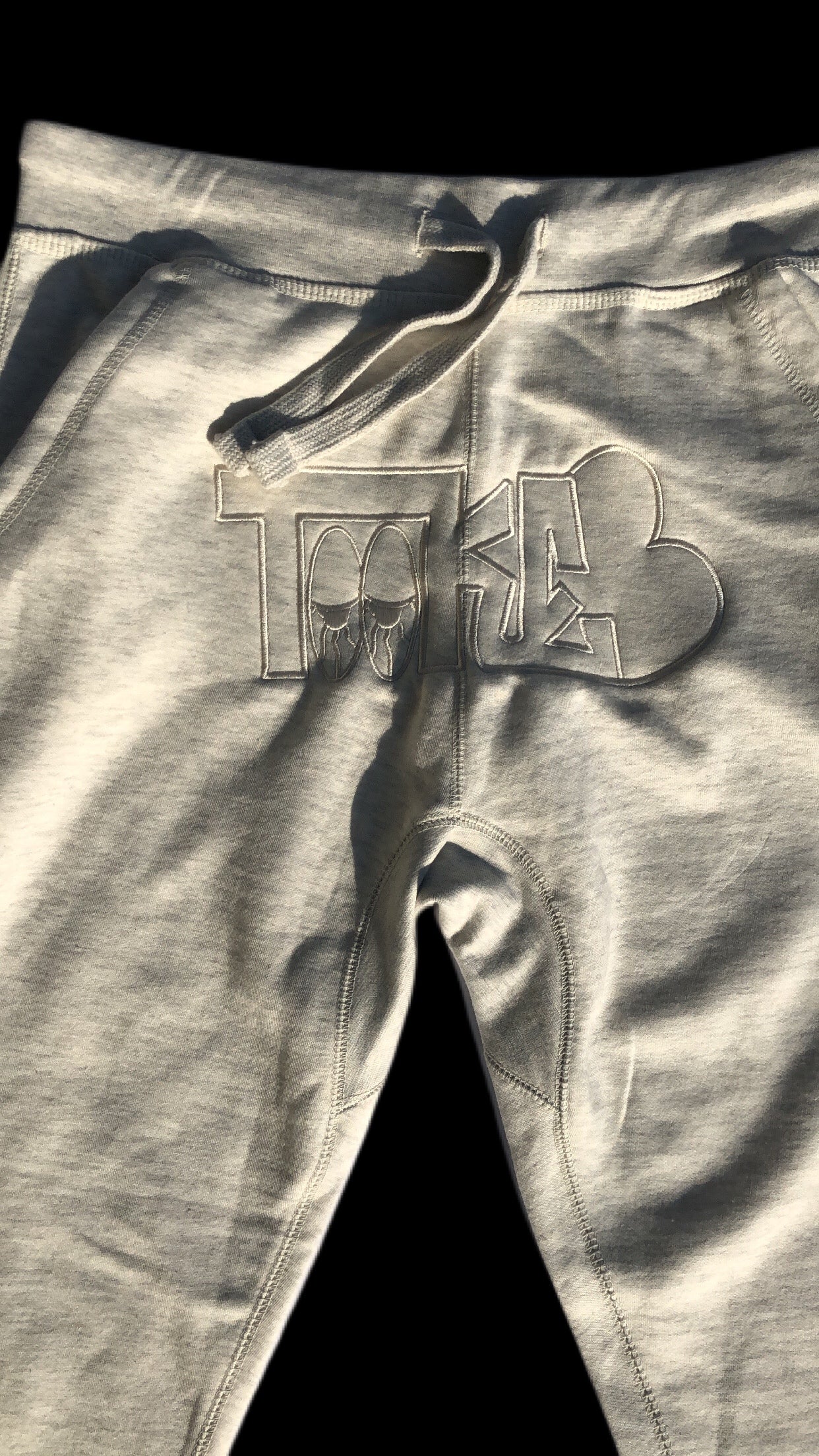 TOOKE Oatmeal Cream Big Logo Joggers