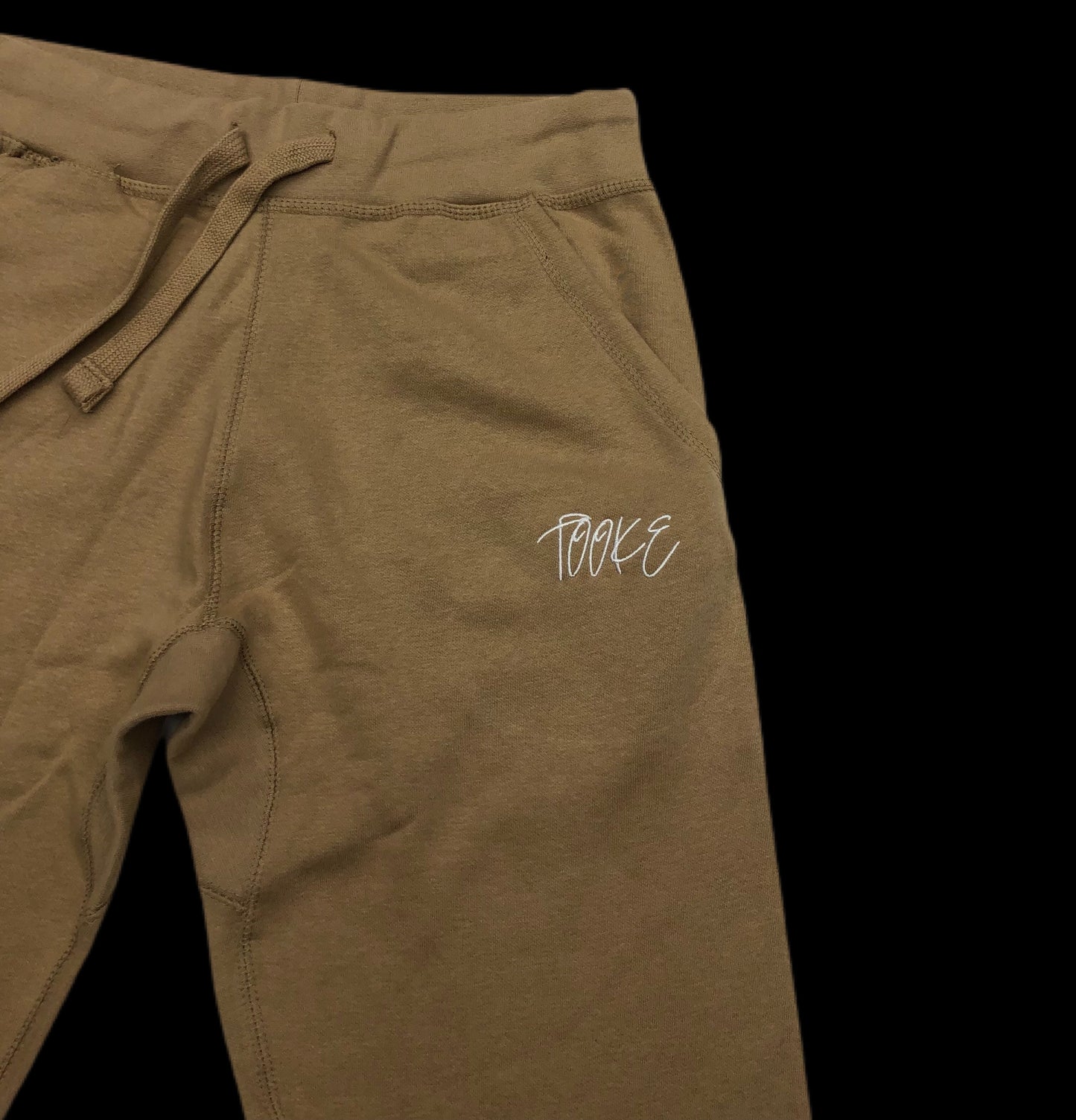 TOOKE Khaki Signature Logo Joggers